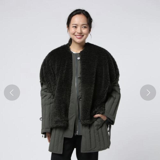 CLANE BOA VEST LAYERED DOWN COAT 1