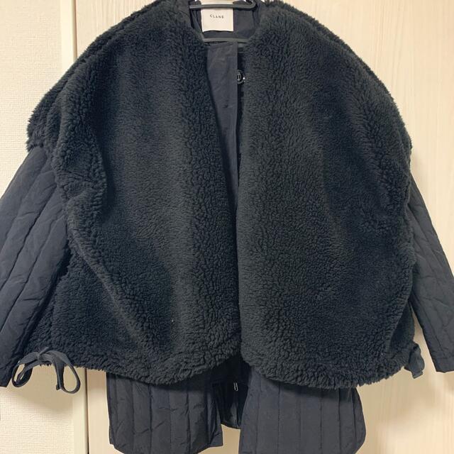 CLANE クラネ ダウン BOA VEST LAYERED DOWN COAT