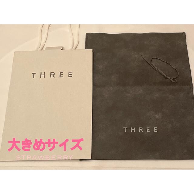 THREE - THREE スリー ラッピング ショッパー ショップ袋 ギフト用🤶の通販 by 🍓🍓🍓｜スリーならラクマ