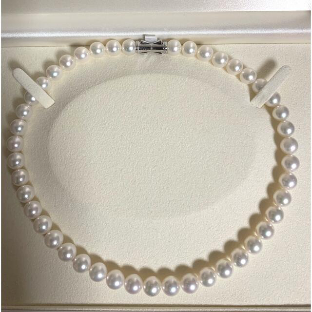 TASAKI(タサキ)の【大玉❣️】Tasakiパールネックレス9-9.4mmシルバー42.5cm レディースのアクセサリー(ネックレス)の商品写真