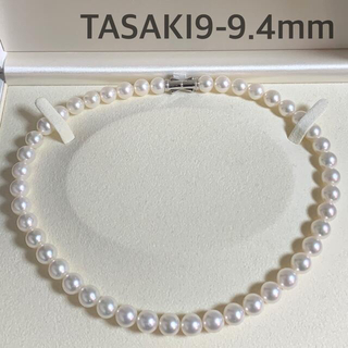 タサキ(TASAKI)の【大玉❣️】Tasakiパールネックレス9-9.4mmシルバー42.5cm(ネックレス)