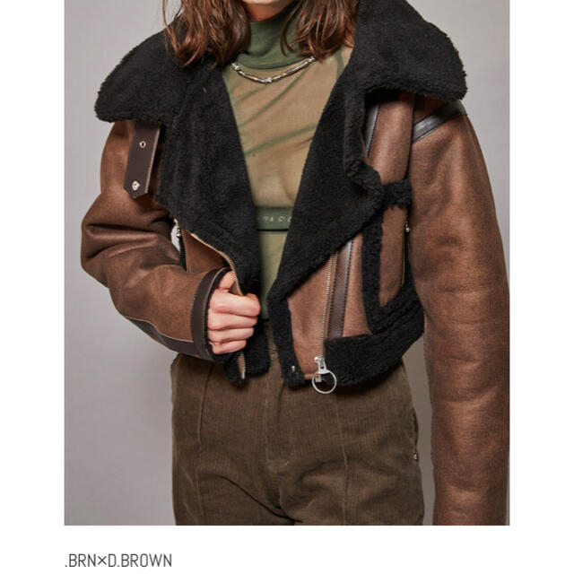 juemi Seam Tape Short Mouton Jacket - ムートンコート