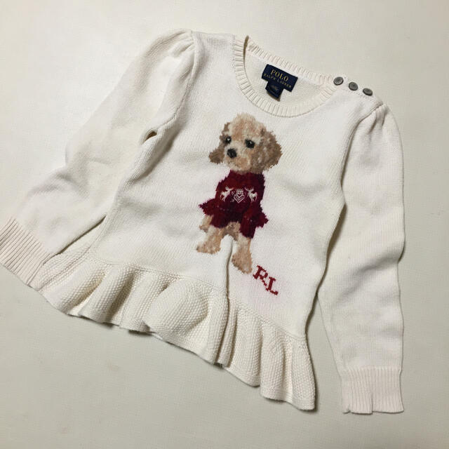 POLO RALPH LAUREN - ラルフローレン 犬 セーター ニット ペプラムの