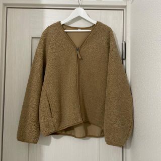 ユニクロ(UNIQLO)のボアフリースカーディガン(ブルゾン)