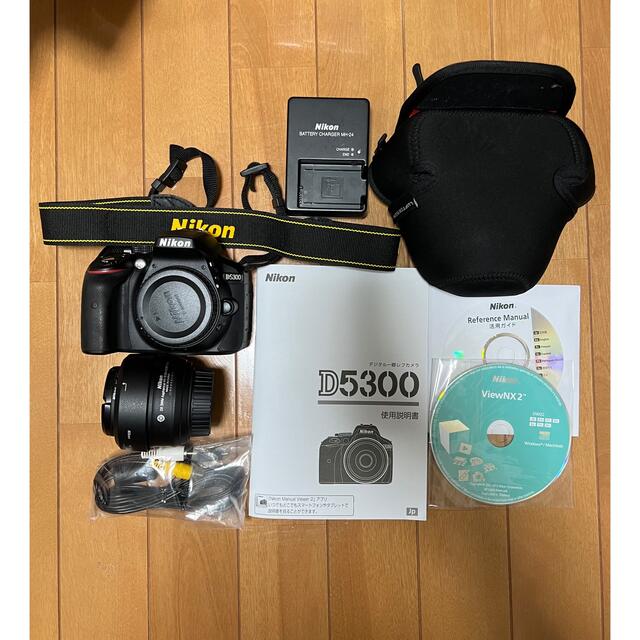 デジタル一眼レフカメラ本体 Nikon D5300 ボディ本体+レンズ2つ等々