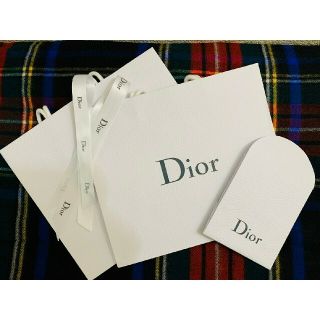 【Dior】ディオール紙袋セット(計4枚+リボン2本)(ショップ袋)