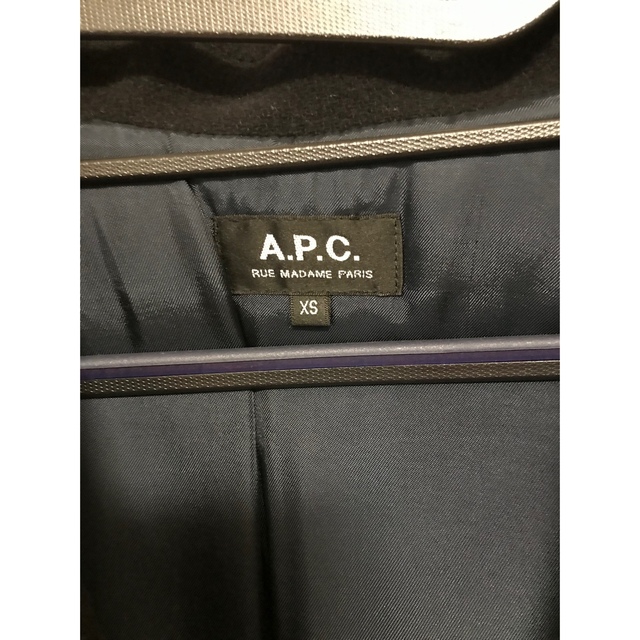 A.P.C ブラック XSの通販 by そ's shop｜アーペーセーならラクマ - A.P.C アーペーセー 中綿チェスターコート 格安在庫