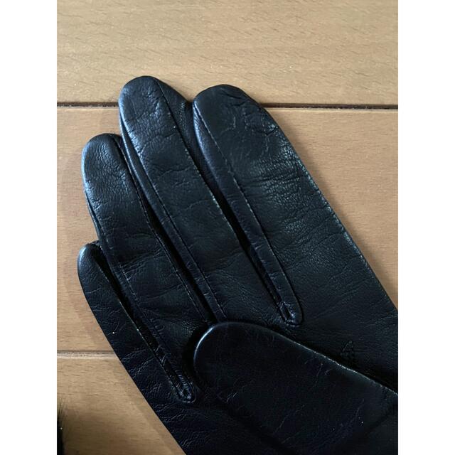 GIVENCHY(ジバンシィ)のGIVENCHY ジバンシィ　革手袋　ファー付き レディースのファッション小物(手袋)の商品写真
