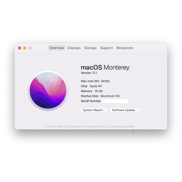 Apple(アップル)のMac mini 16G 256G Late 2020 M1 スマホ/家電/カメラのPC/タブレット(デスクトップ型PC)の商品写真