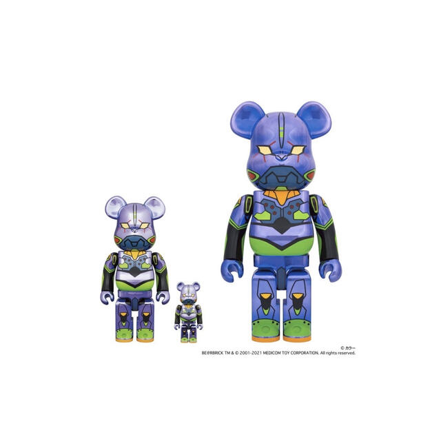 BE@RBRICK エヴァンゲリオン CHROME Ver.  100％400％MEDICOMTOY