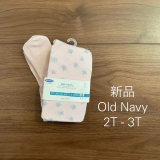 オールドネイビー(Old Navy)のオールドネイビー  タイツ 星柄 ピンク(靴下/タイツ)