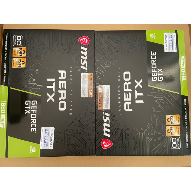 新品GeForce GTX 1660 SUPER 二台 新品GeForce GTX 1660 SUPER 二台
