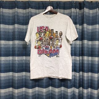 初代ドリームチームTシャツ(バルセロナ五輪usaﾊﾞｽｹｯﾄﾎﾞｰﾙﾁｰﾑ) の