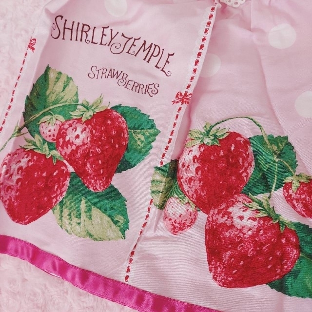 Shirley Temple(シャーリーテンプル)のシャーリーテンプル　ストロベリープリントスカート　ピンク キッズ/ベビー/マタニティのキッズ服女の子用(90cm~)(スカート)の商品写真