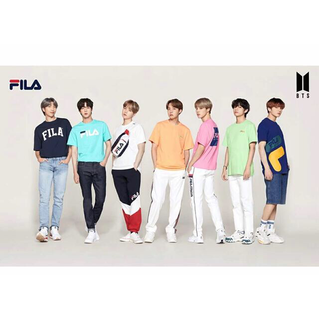 FILA(フィラ)のFILA  BTS ジョングク着用Ｔシャツ  クリアファイル付き メンズのトップス(Tシャツ/カットソー(半袖/袖なし))の商品写真