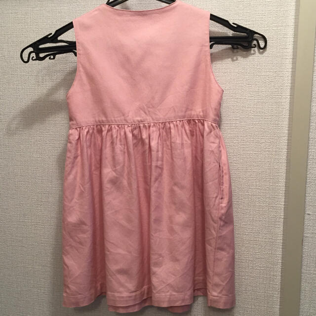 familiar(ファミリア)のファミリア ジャンパースカート 100 ピンク キッズ/ベビー/マタニティのキッズ服女の子用(90cm~)(ワンピース)の商品写真
