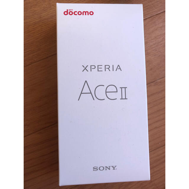 docomo Xperia ace Ⅱ SO-41Ｂ　新品未使用　ホワイト新品未使用未開封＊付属品