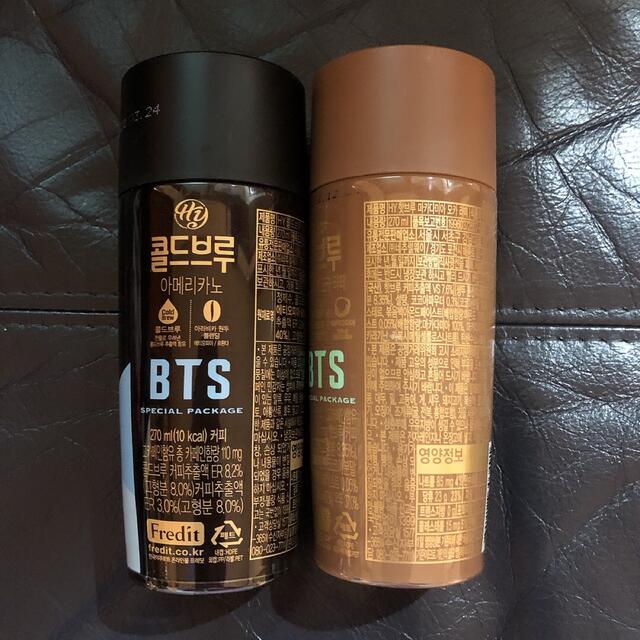 防弾少年団(BTS)(ボウダンショウネンダン)の未使用中身なし！BTS＊コーヒー ラテ 容器のみ ナムジュン ホソク 4本セット 食品/飲料/酒の飲料(コーヒー)の商品写真