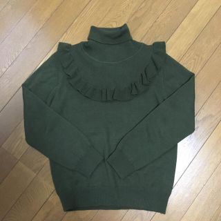 ドットアンドストライプスチャイルドウーマン(Dot&Stripes CHILDWOMAN)の\\あぜフリル タートルニット//(ニット/セーター)