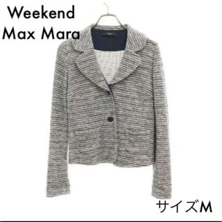 マックスマーラ(Max Mara)のウイークエンド マックスマーラ ボーダー テーラードジャケット M ブルー系(テーラードジャケット)