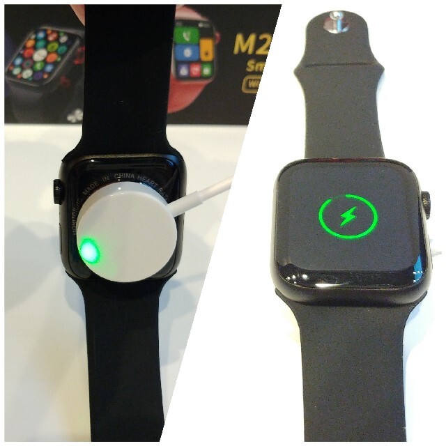 スマートウォッチ (パープル) 日本語対応 M26plus ワイヤレス充電 メンズの時計(腕時計(デジタル))の商品写真