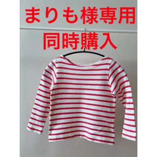 プチバトー(PETIT BATEAU)のPETIT BATEAU プチバトー キッズボーダーカットソー(Tシャツ/カットソー)