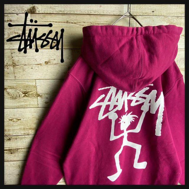 希少モデル☆激レア】STUSSY シャドーマン バックプリント パーカー