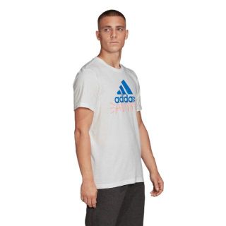 アディダス(adidas)の新品タグ付き★アディダス★吸汗速乾半袖Ｔシャツ★3,289円の品★Oサイズ★白(Tシャツ/カットソー(半袖/袖なし))