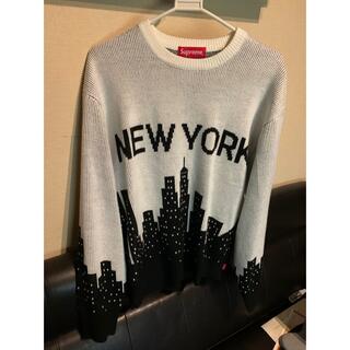 シュプリーム(Supreme)のsupreme NEW york sweater white S シュプリーム (ニット/セーター)