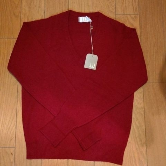 Dunhill(ダンヒル)のメンズ  ダンヒル  カシミヤ100%  Vネックセーター  新品 メンズのトップス(ニット/セーター)の商品写真