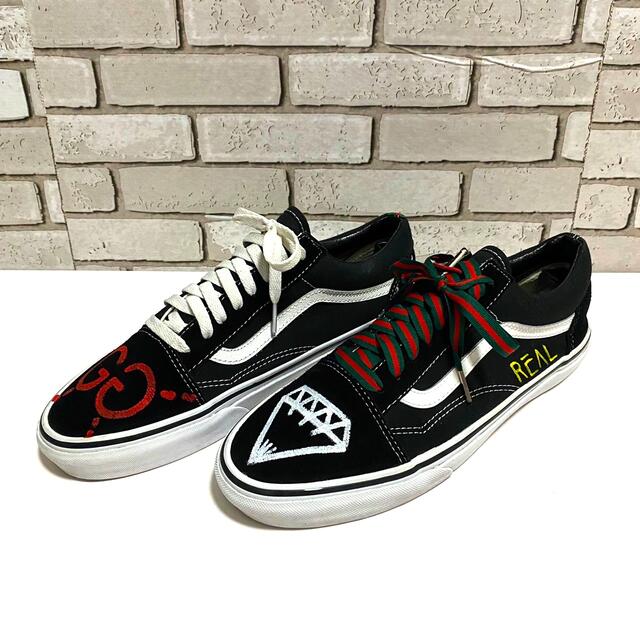 VANS オールドスクール カスタム ペイント - スニーカー