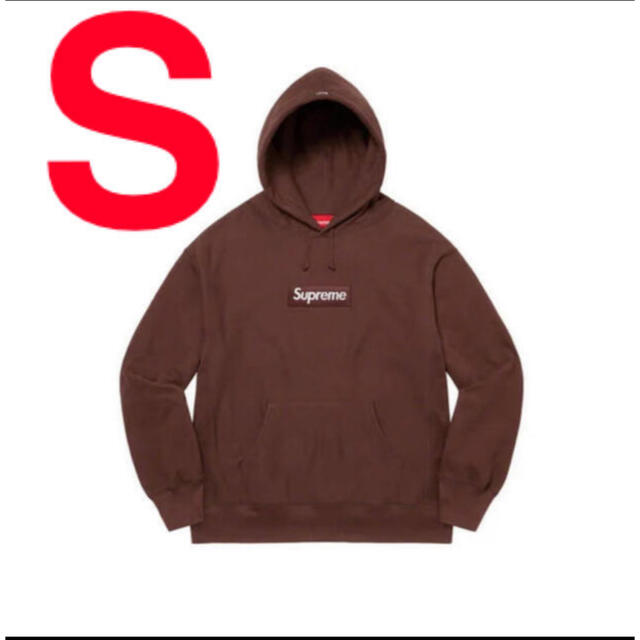 トップスBox Logo Hooded Sweatshirt Brown supreme