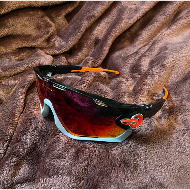 Oakley(オークリー)のサングラス OAKLEY JAW BREAKER カスタムオーダー 黒×オレンジ メンズのファッション小物(サングラス/メガネ)の商品写真