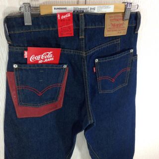 LEVI'S　リーバイス　コカコーラ　コラボジーンズ　デニムパンツ　メンズ　濃紺