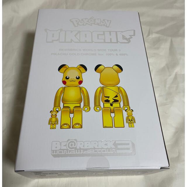 BE@RBRICK ピカチュウ GOLD CHROME 100％ & 400％