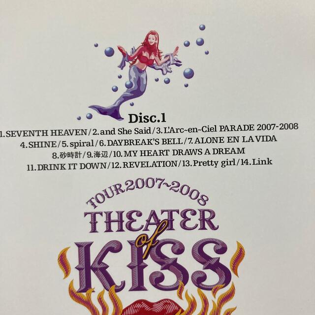 L'Arc~en~Ciel - TOUR 2007-2008 THEATER OF KISS DVD ラルク L'Arc~en~Ciel - TOUR 2007-2008 THEATER OF KISS DVD ラルク