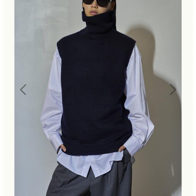 アンスクリア WOOL CASHMERE LAYEREDニット