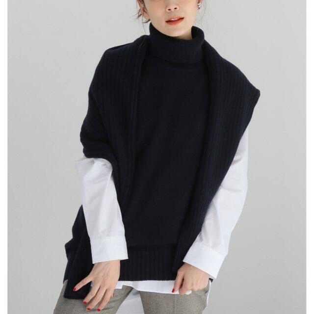 アンスクリア WOOL CASHMERE LAYEREDニット