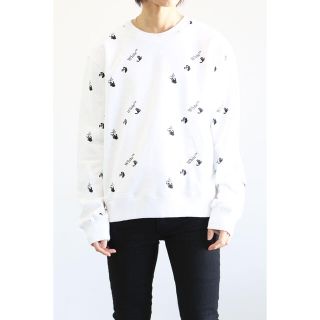 オフホワイト(OFF-WHITE)のOFF-WHITE  OWALLOVER SLIM CREWNECK(トレーナー/スウェット)