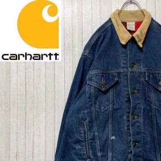 カーハート(carhartt)のカーハート　デニムジャケット　Gジャン　襟コーデュロイ　インナーチェック(Gジャン/デニムジャケット)