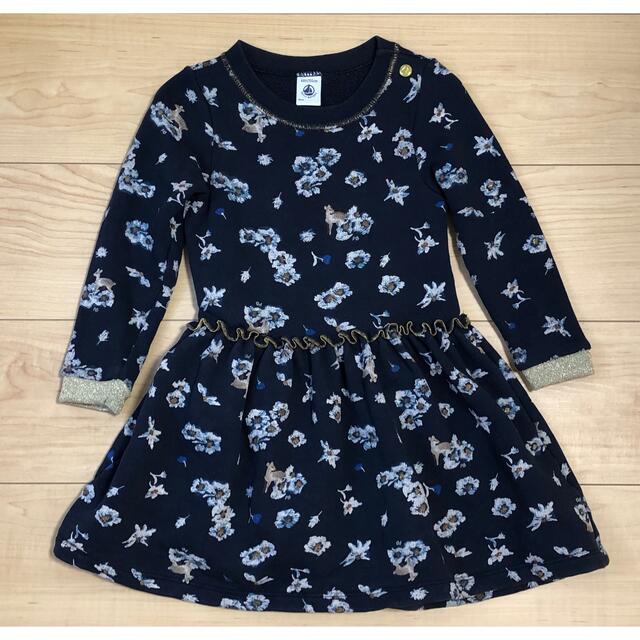 PETIT BATEAU(プチバトー)のプチバトー ワンピース 4ans キッズ/ベビー/マタニティのキッズ服女の子用(90cm~)(ワンピース)の商品写真