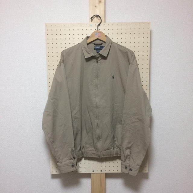 POLO RALPH LAUREN - 古着 ラルフローレン スウィングトップ ベージュ