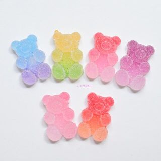 【10個入】ネイル パーツ シュガーグミベア (ミックス)のセット(デコパーツ)