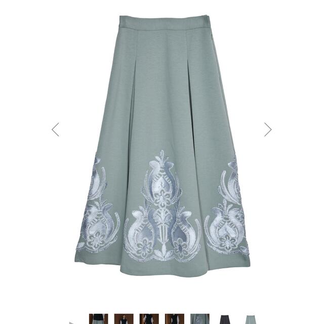 【ちゃんれい】RIBBON EMBROIDERY SKIRT