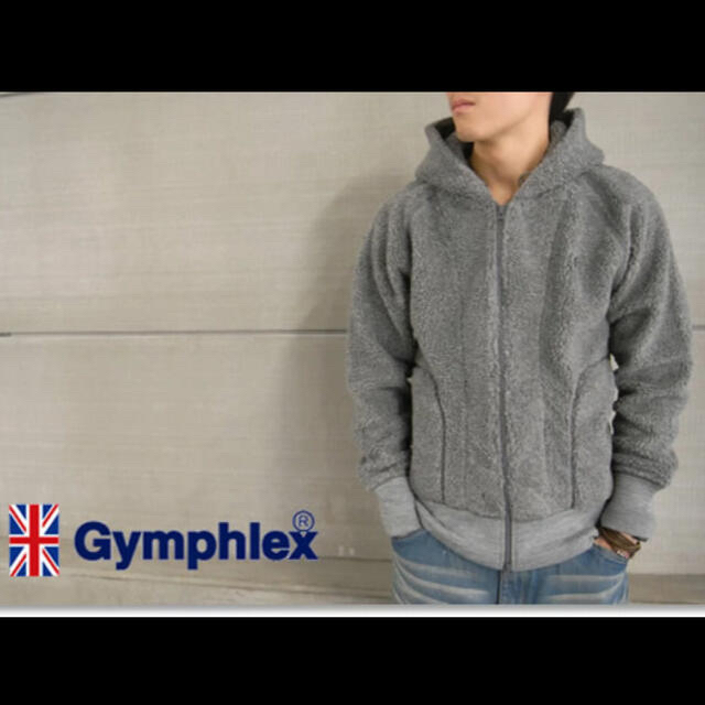 GYMPHLEX(ジムフレックス)のお値下げ！完売！ジムフレックス  ボア　パーカー　メンズ Ｍ　男女兼用 メンズのトップス(パーカー)の商品写真