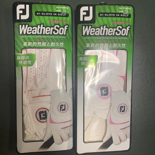 フットジョイ(FootJoy)の新品！フットジョイ　新品　ゴルフグローブ　レディース　片手用　2点セット　　19(その他)