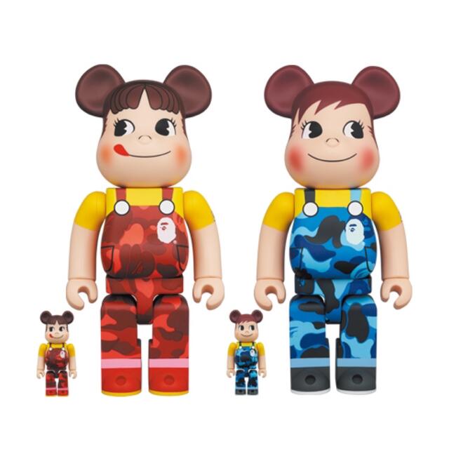 MEDICOM TOY(メディコムトイ)のBE@RBRICK BAPE×ペコちゃん & ポコちゃん100％400% エンタメ/ホビーのフィギュア(その他)の商品写真