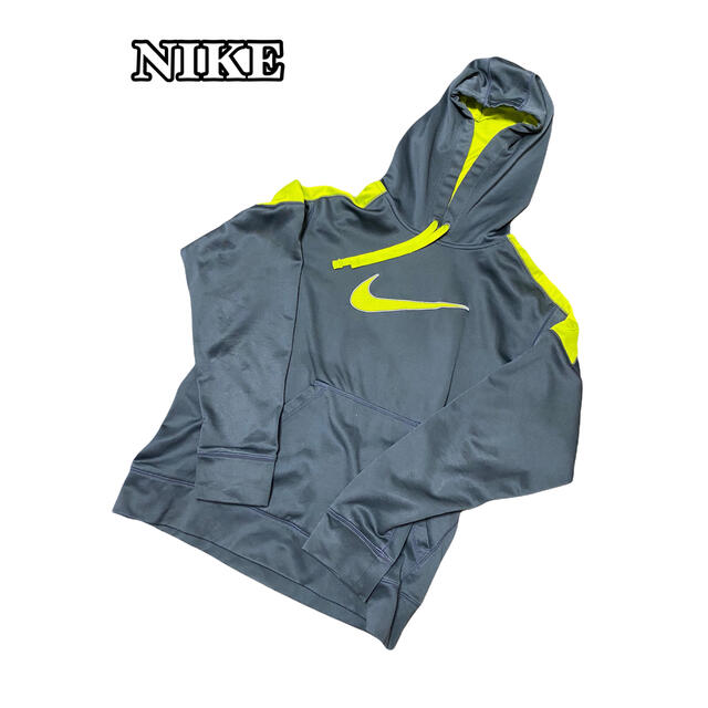 NIKE(ナイキ)の【NIKE】プルオーバーパーカー デカロゴスウッシュ メッシュ ナイキ メンズのトップス(パーカー)の商品写真