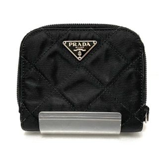 プラダ(PRADA)のPRADA(プラダ) 2つ折り財布 - 黒 ナイロン(財布)