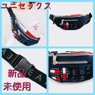 トミーヒルフィガー(TOMMY HILFIGER)のユニセックス トミージーンズ ウエストポーチ ミックスロゴウエストバッグ(ウエストポーチ)